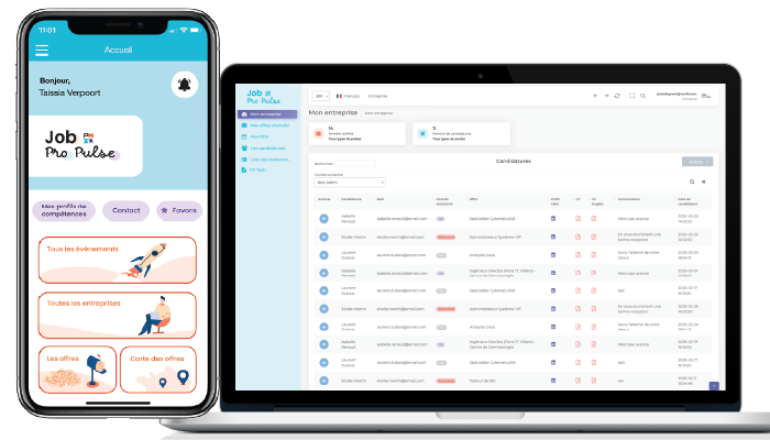 Job Pro Pulse 2025 - L'application PMI France pour connecter candidats, stagiaires et alternants aux opportunités professionnelles