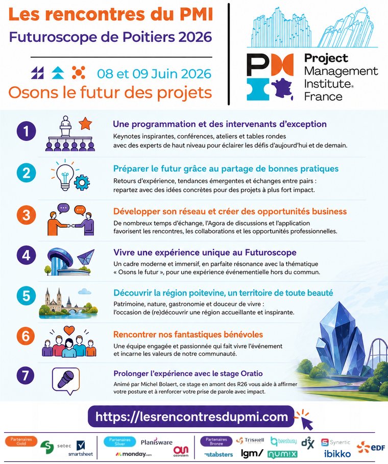R26 - 7 bonnes raisons de participer aux Rencontres du PMI 2026
