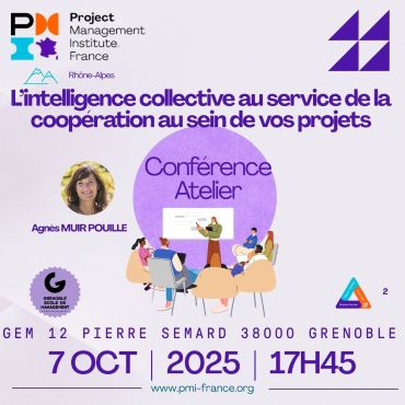 Pôle Grenoble | Conférence Atelier |  Renforcer la coopération au sein des équipes projet grâce à l’intelligence collective | 07 octobre à 17h45